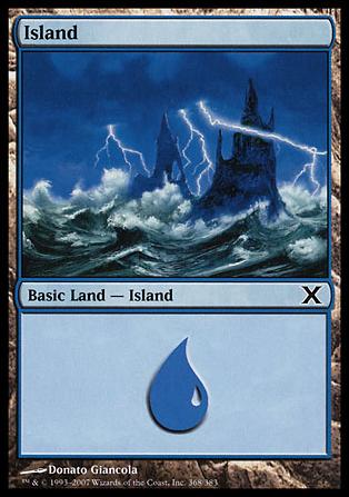 Magic the Gathering: 10th Edition (Base Set) card 368 Island