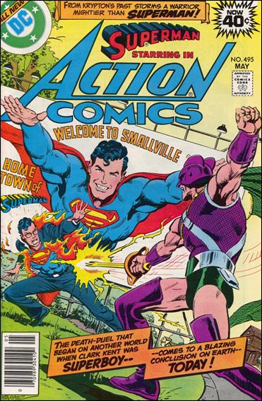 Action Comics (1938) issue 495-B Blue & Green DC Bullet