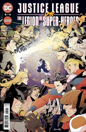 Justice League vs the Legion of Super-Heores issue 5 Scott Godlewski Cover