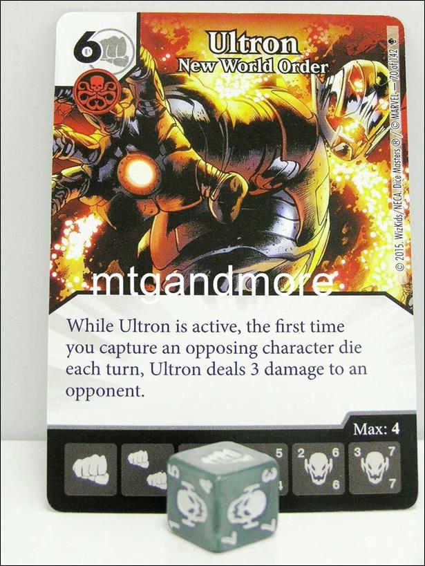 Marvel Dice Masters Age of Ultron  card 70 Ultron: New World Order