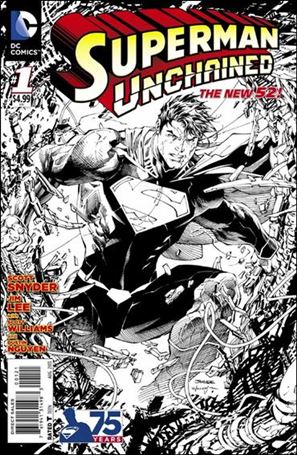 Superman Unchained issue 1-L Jim Lee 1:300 Black and White Cover