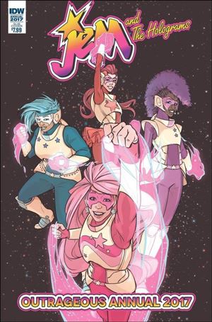 Jem and the Holograms Outrageous Annual issue 2017-B Becca Farrow Subscription Cover