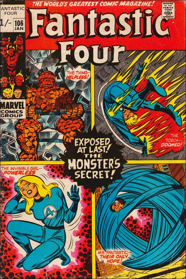 Fantastic Four (1961) issue 106-B UK Price Cover