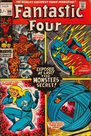Fantastic Four (1961) issue 106-B UK Price Cover