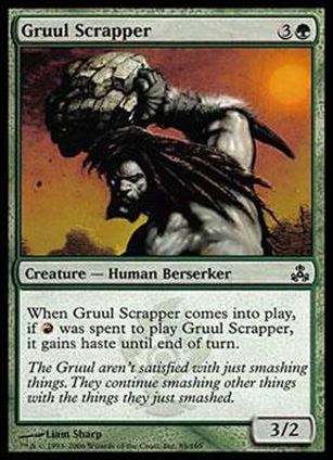 Magic the Gathering: Guildpact (Base Set) card 89 Gruul Scrapper