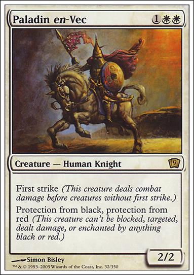 Magic the Gathering: 9th Edition (Base Set) card 32 Paladin en-Vec