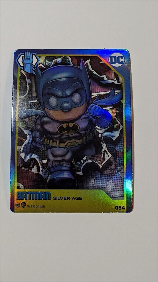 DC Comics Ooshies Collector Cards: Series 2 card 54 Batman: Silver Age Foil 