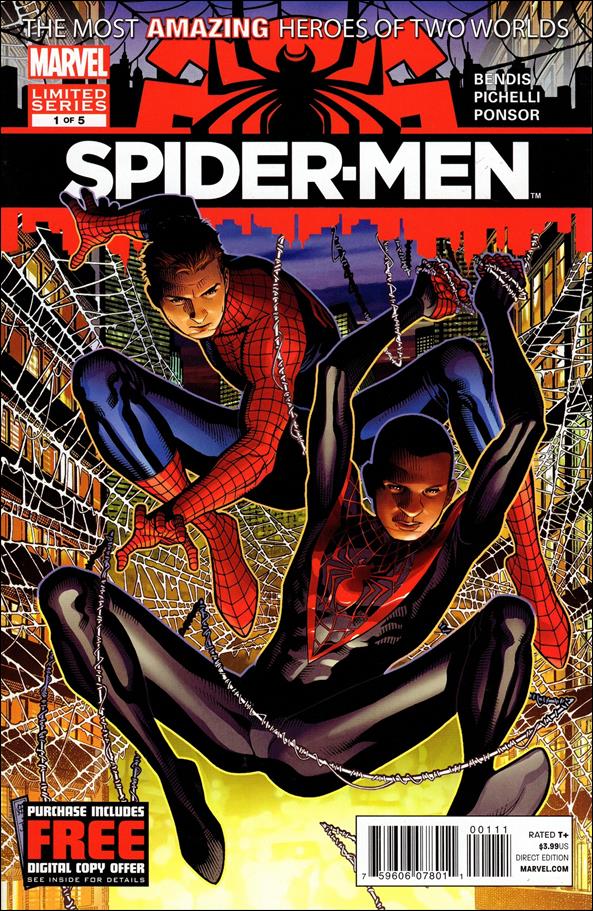 Spider-Men issue 1 Jimmy Cheung "Unmasked" Cover