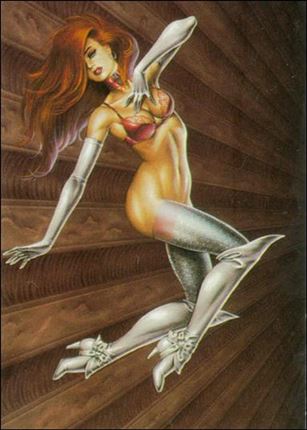 Joseph Michael Linsner: Dawn & Beyond (Base Set) card 9 Drifting Between Heaven and Hell