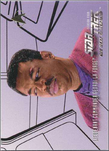 Star Trek: The Next Generation - The Episode Collection Season Four (Base Set) card 411 Lieutenant Commander Geordi La Forge