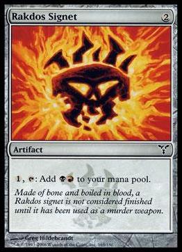 Magic the Gathering: Dissension (Base Set) card 165 Rakdos Signet