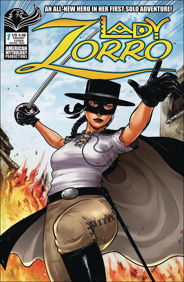 Lady Zorro (2020) issue 1-B Larry Watts Cover