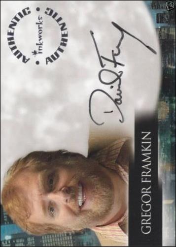 Angel: Season Five (Autograph Subset) card A35 David Fury as Gregor Framkin