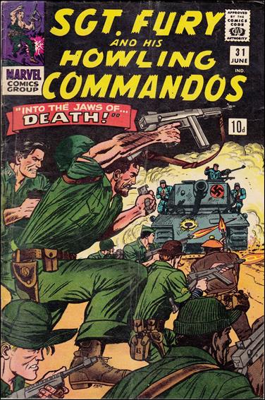 Sgt. Fury and His Howling Commandos issue 31-B UK Price Cover