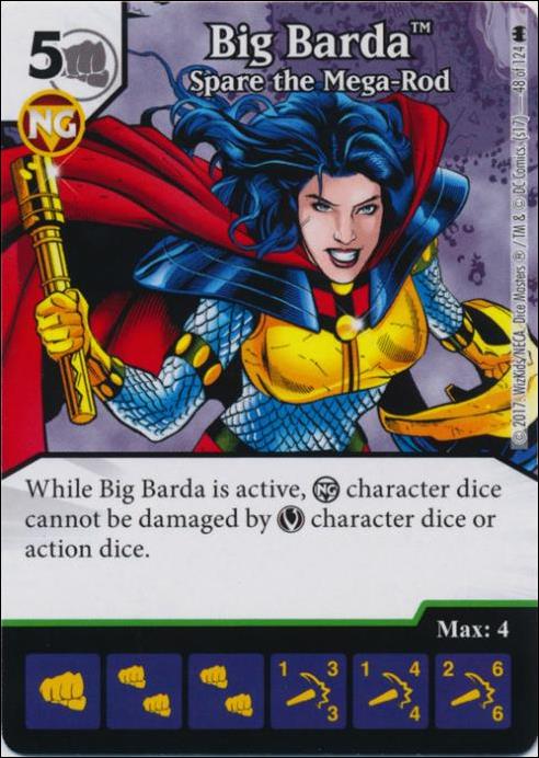 DC Comics Dice Masters Batman card 48 Big Barda: Spare the Mega-Rod