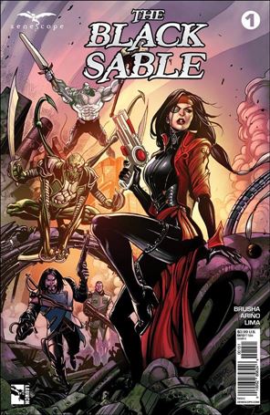 Black Sable issue 1-E Tom Derenick Team Cover