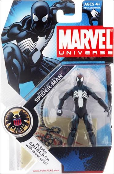 Marvel Universe (Series 1) figure 018 Black Costume Spider-Man