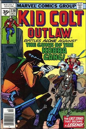 Kid Colt Outlaw  issue 220-B 35 Cent Price Cover