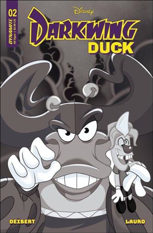 Darkwing Duck (2023) issue 2-L Trish Forstner B&W 1:10 Cover