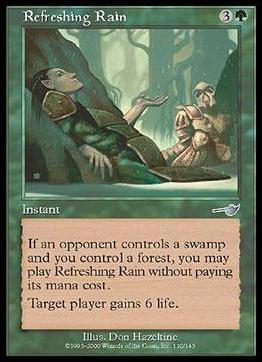 Magic the Gathering: Nemesis (Base Set) card 110 Refreshing Rain