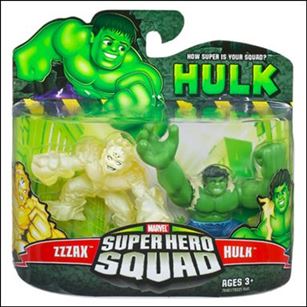 Hulk - Marvel Super Hero Squad  figure 9 Zzzax and Hulk