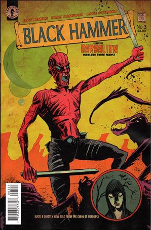 Black Hammer issue 3-B Jeff Lemire Cover