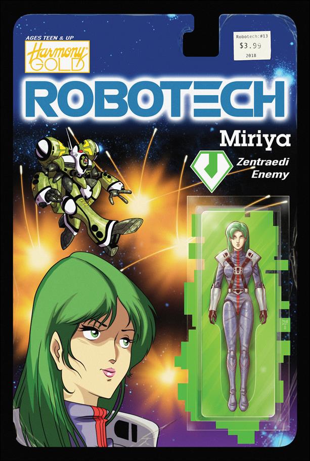 Robotech (2017) issue 13-B Blair Shedd Action Figure Cover