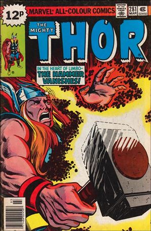 Thor (1966) issue 281-B UK Price Cover