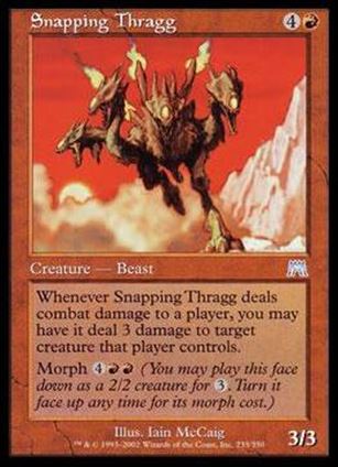 Magic the Gathering: Onslaught (Base Set) card 233 Snapping Thragg