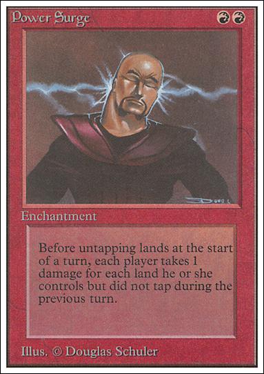 Magic the Gathering: Unlimited (Base Set) card 168 Power Surge