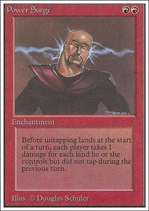 Magic the Gathering: Unlimited (Base Set) card 168 Power Surge