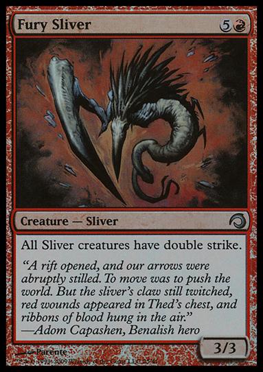 Magic the Gathering: Premium Deck Series: Slivers (Base Set) card 25 Fury Sliver
