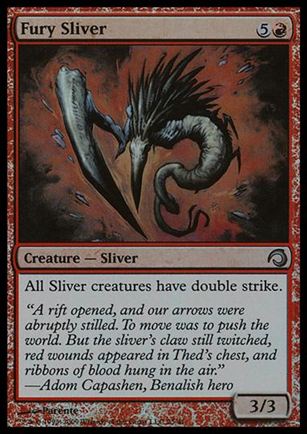 Magic the Gathering: Premium Deck Series: Slivers (Base Set) card 25 Fury Sliver