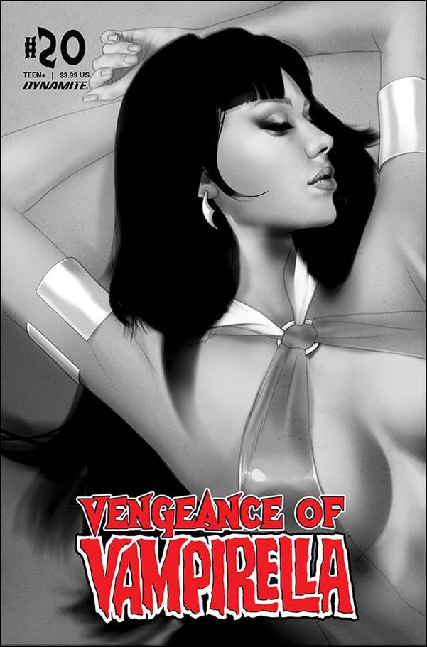 Vengeance of Vampirella (2019) issue 20-L Ben Oliver 1:30 Black & White Cover