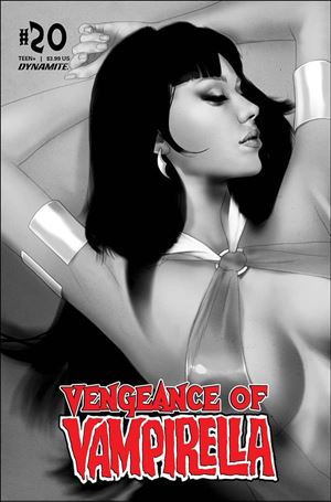 Vengeance of Vampirella (2019) issue 20-L Ben Oliver 1:30 Black & White Cover