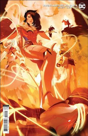 RWBY/Justice League issue 4-B Simone Di Meo Cardstock Cover
