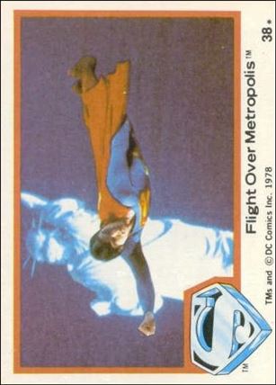Superman (Movie) Series 1 (Base Set) card 38 Flight Over Metropolis