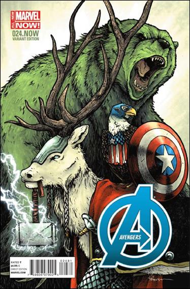 Avengers (2013) issue 24.NOW-F David Peterson Animal Cover