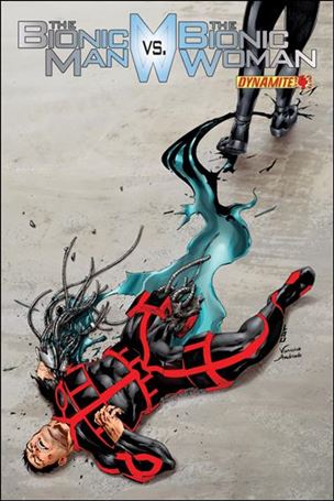 Bionic Man vs the Bionic Woman issue 4-B Jonathan Lau Cover