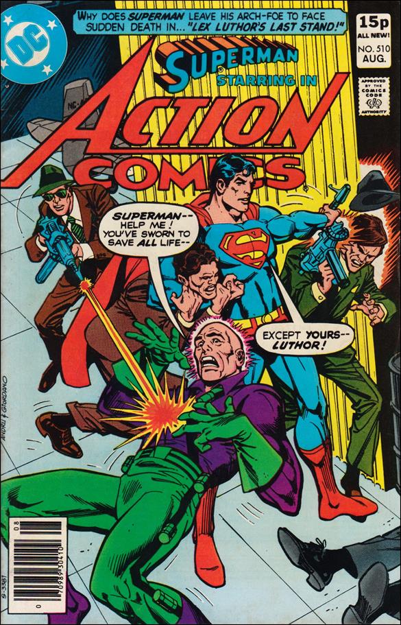 Action Comics (1938) issue 510-B UK Price Cover