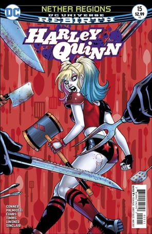 Harley Quinn (2016) issue 15-B Unbagged Amanda Conner Cover w/o Into the Badlands