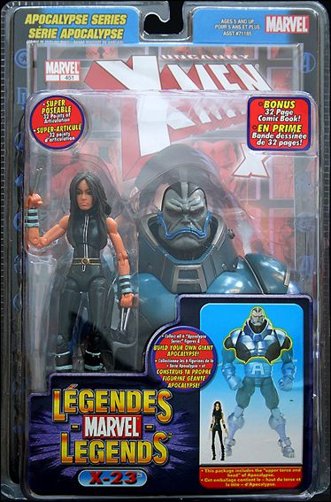 Marvel Legends (Apocalypse Series) figure 11-B X-23 (Black Costume) (Canada)