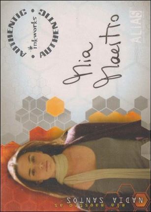 Alias: Season Three (Autograph Subset) card A22 Mia Maestro as Nadia Santos