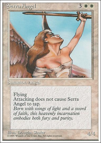 Magic the Gathering: 4th Edition (Base Set) card 50 Serra Angel