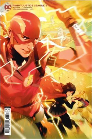 RWBY/Justice League issue 3-B Simone Di Meo Cardstock Cover