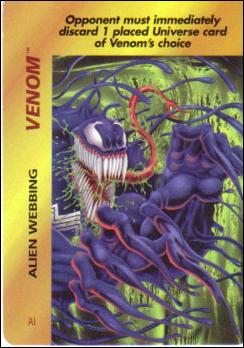 Marvel OverPower (Base Set) card nn220 Venom: Alien Webbing
