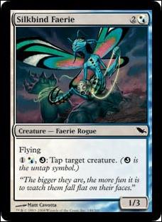 Magic the Gathering: Shadowmoor (Base Set) card 148 Silkbind Faerie