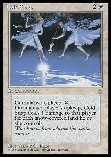 Magic the Gathering: Ice Age (Base Set) card 17 Cold Snap