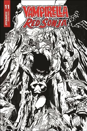 Vampirella / Red Sonja issue 11-H Roberto Castro 1:7 Black & White Cover