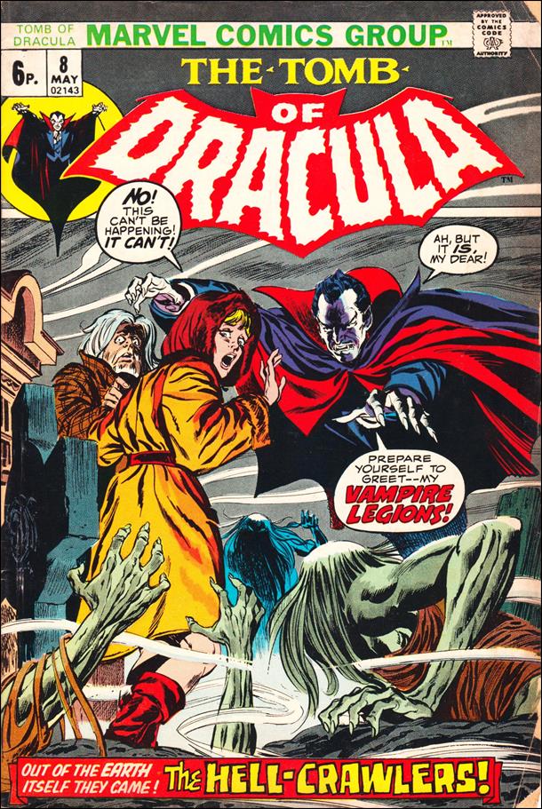 Tomb of Dracula (1972) issue 8-B UK Price Cover